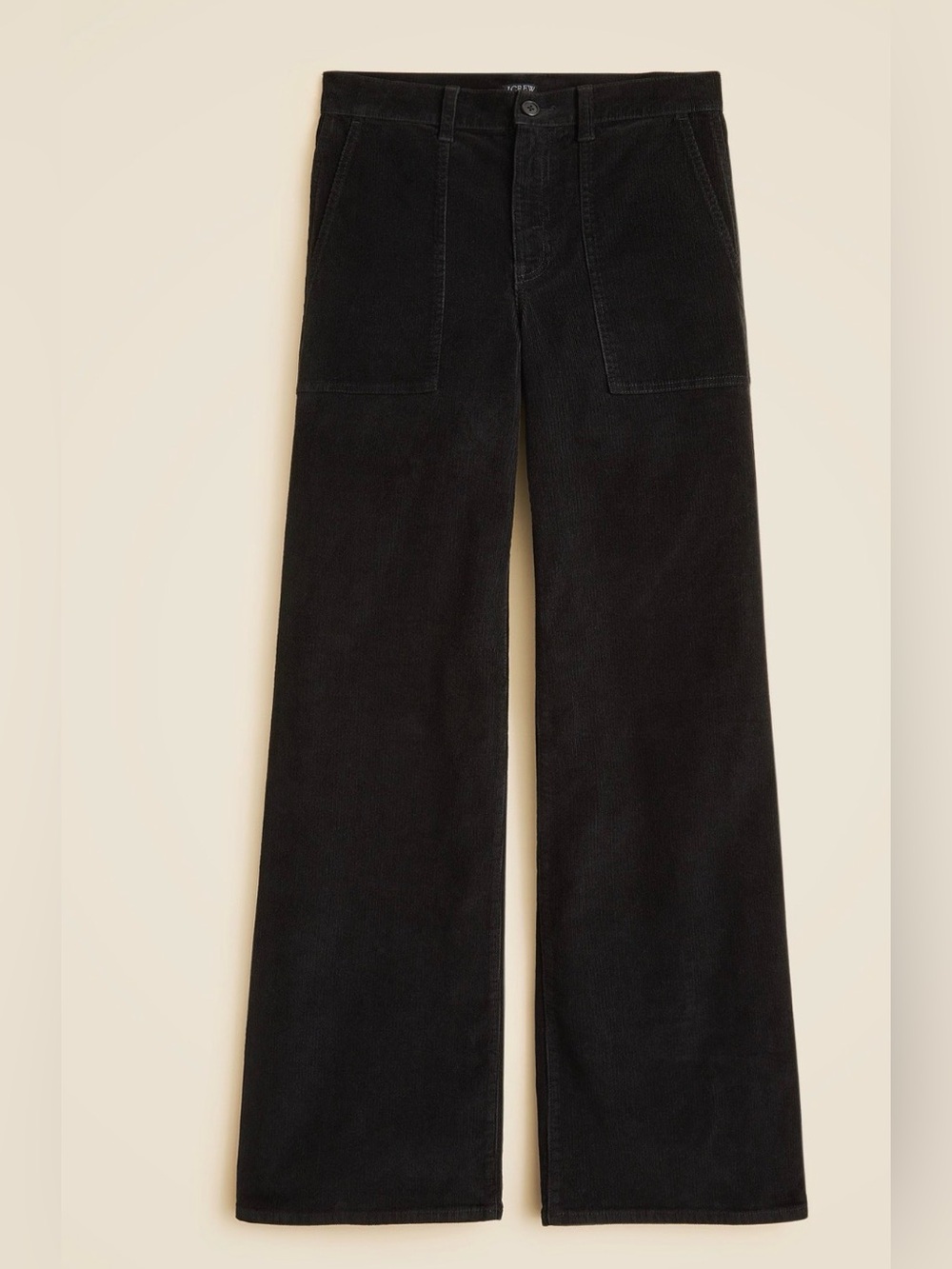 J Crew Camp Pocket Wide Leg Pant in stretch corduroy